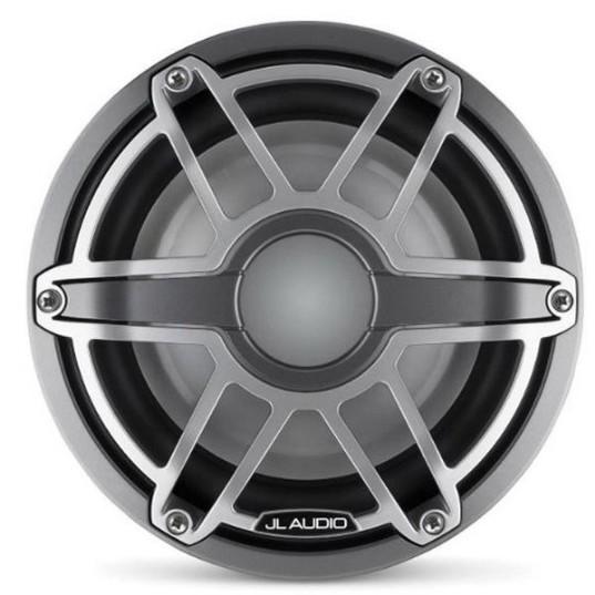 JL Audio M6-8IB-S-GMTI-4 - 8" Marine Subwoofer (200W, 4 ohm), Infinite Baf., Gunmetal Titan. Sport Grille