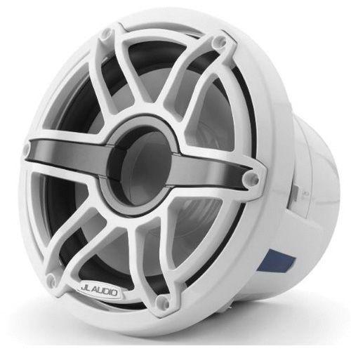 JL Audio M6-8IB-S-GWGW-4 - 8" Marine Subwoofer (200W, 4 ohm), Infinite Baffle, Gloss White Sport Grille