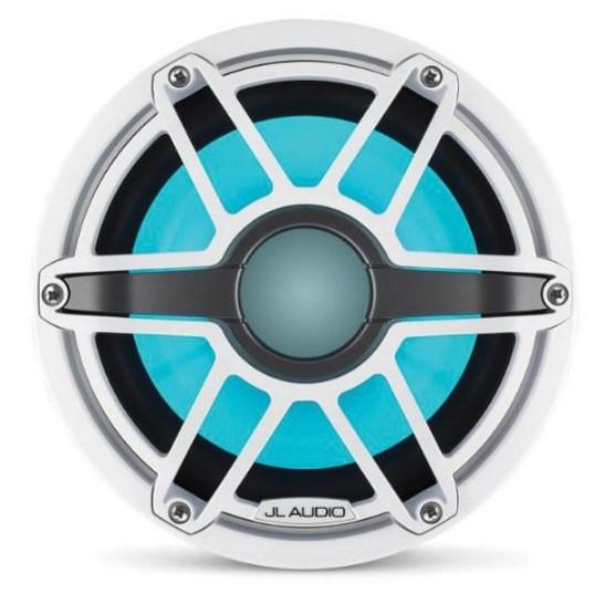 JL Audio M6-8IB-S-GWGW-I-4 - 8" Marine Subwoofer (200W, 4 ohm), Infinite Baffle, Sport Grille, RGB LED