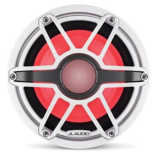 JL Audio M6-8IB-S-GWGW-I-4 - 8" Marine Subwoofer (200W, 4 ohm), Infinite Baffle, Sport Grille, RGB LED