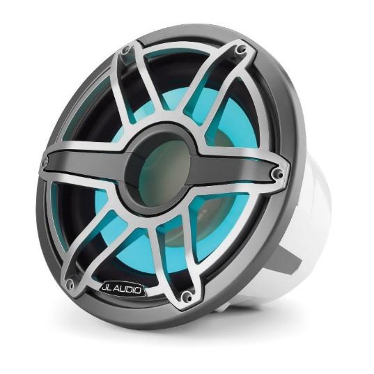 JL Audio M7-12IB-S-GMTI-I-4 - 12" Marine Subwoofer, 600W, 4ohm, Gunmetal Titan. Sport Grille, RGB LED, EA.